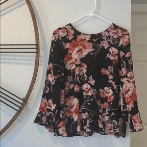 BB Dakota Flowered Blouse
